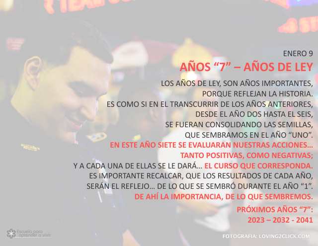 Años 7 - Años de ley